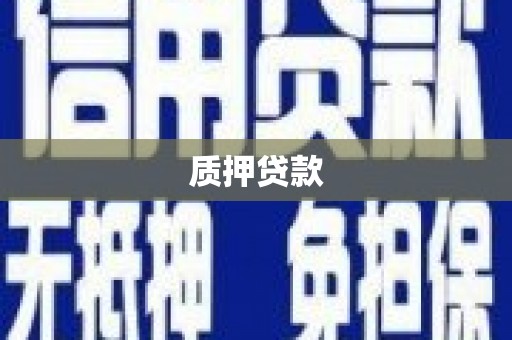 黄平质押贷款