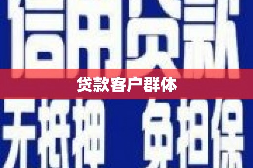 顺河贷款客户群体