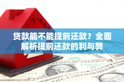 临西贷款能不能提前还款？全面解析提前还款的利与弊