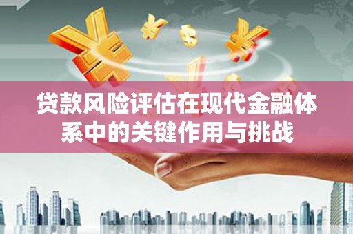 岑巩贷款风险评估在现代金融体系中的关键作用与挑战