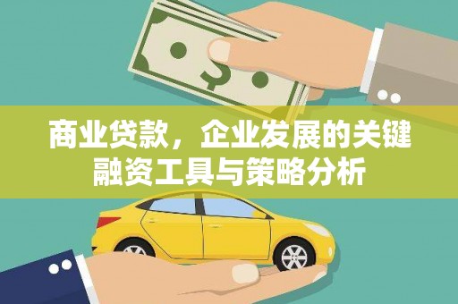 太和商业贷款，企业发展的关键融资工具与策略分析