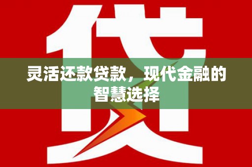 郾城灵活还款贷款，现代金融的智慧选择