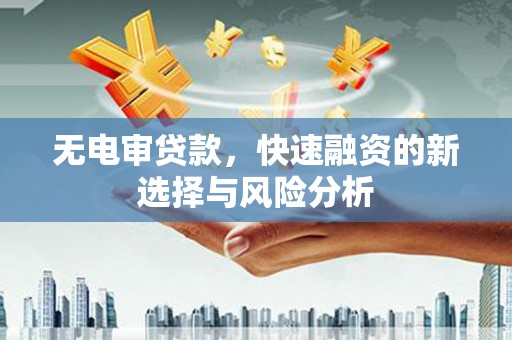 台西无电审贷款，快速融资的新选择与风险分析