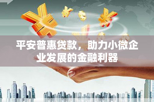 金塔平安普惠贷款，助力小微企业发展的金融利器