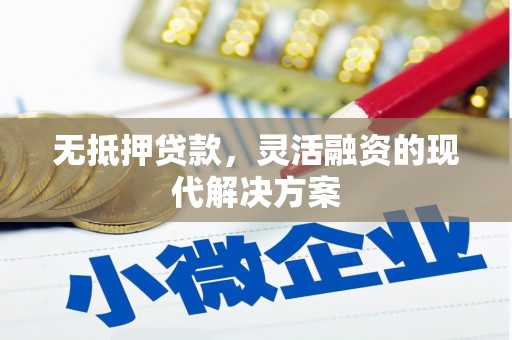 锡林郭勒无抵押贷款，灵活融资的现代解决方案
